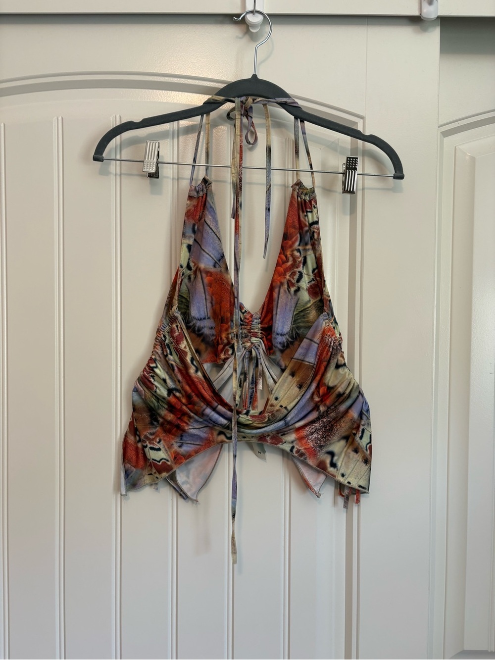 JADED LONDON Allele Butterfly print Halterneck Top size medium - Picture 7 of 8